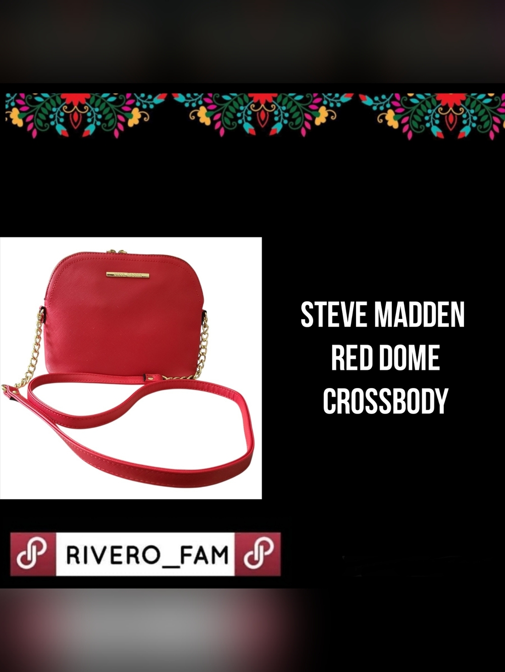 STEVE MADDEN | RED DOME | CROSSBODY